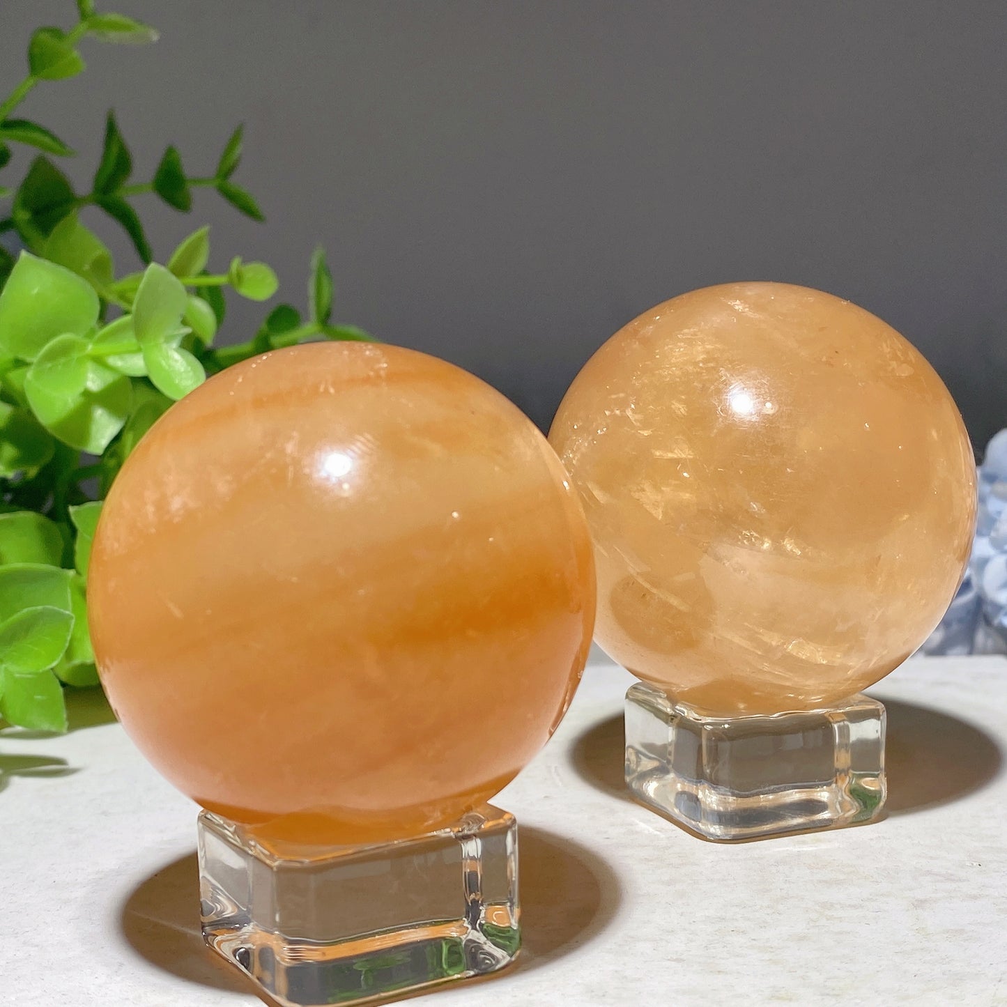 1.8"-2.0" Honey Calcite Sphere Crystal Healing Bulk Wholesale