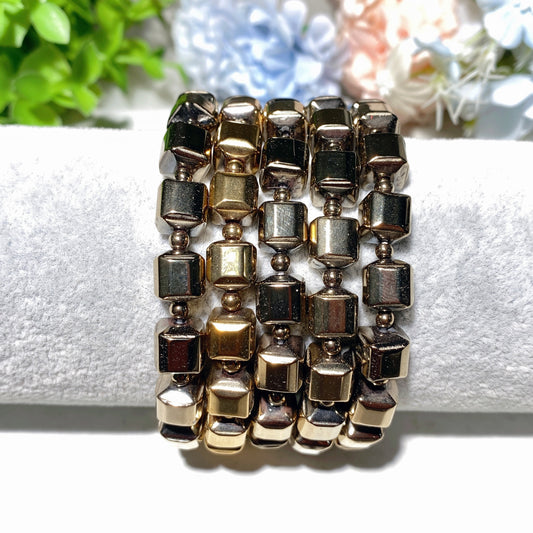 8mm Pyrite Bracelet Crystal Healing Bulk Wholesale