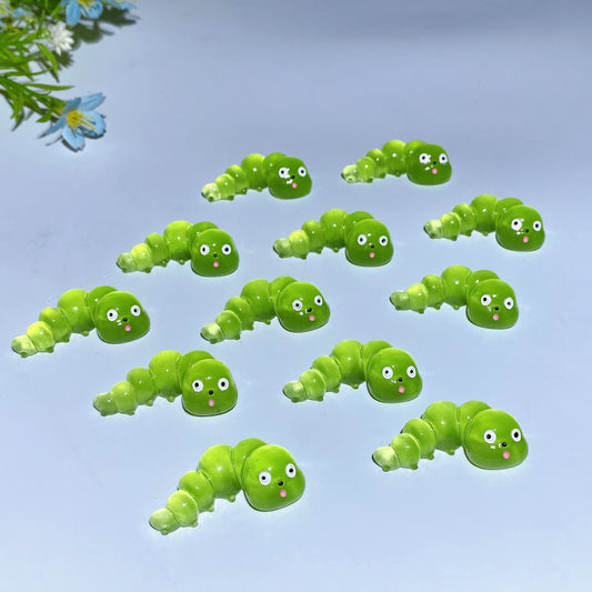 Luminous Caterpillar Ladybug Carving 4pcs Crystal healing Bulk Wholesale