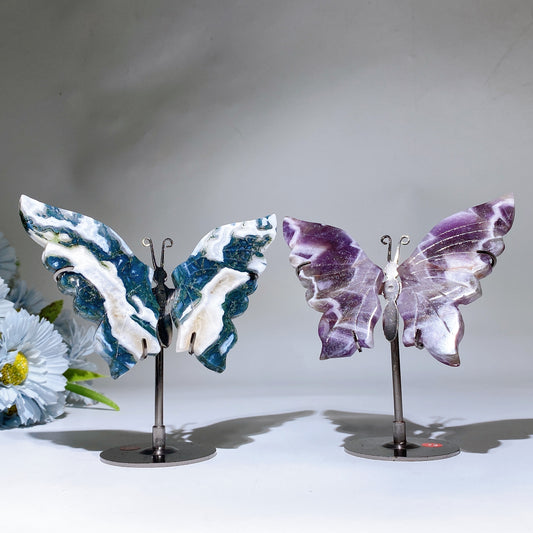 Crystal Butterfly Wings with Stand Crystal Healing Bulk Wholesale