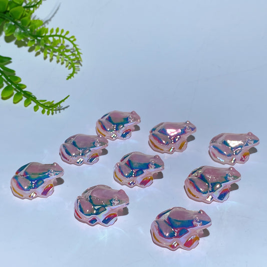 1.1" Aura Crystal Frog Carving Crystal Healing Bulk Wholesale