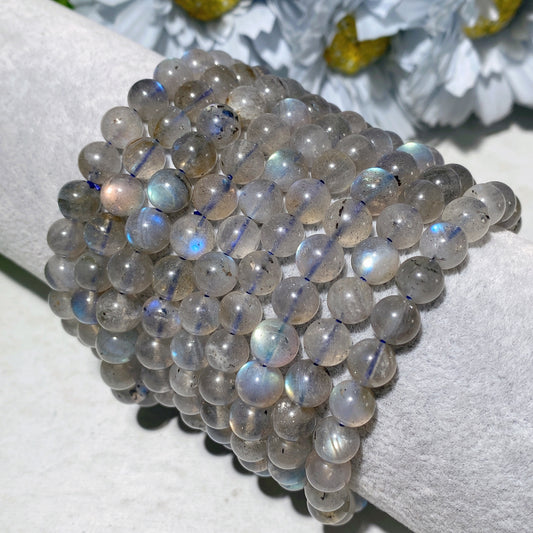7-7.5mm Labradorite Bracelet Crystal Healing Bulk Wholesale
