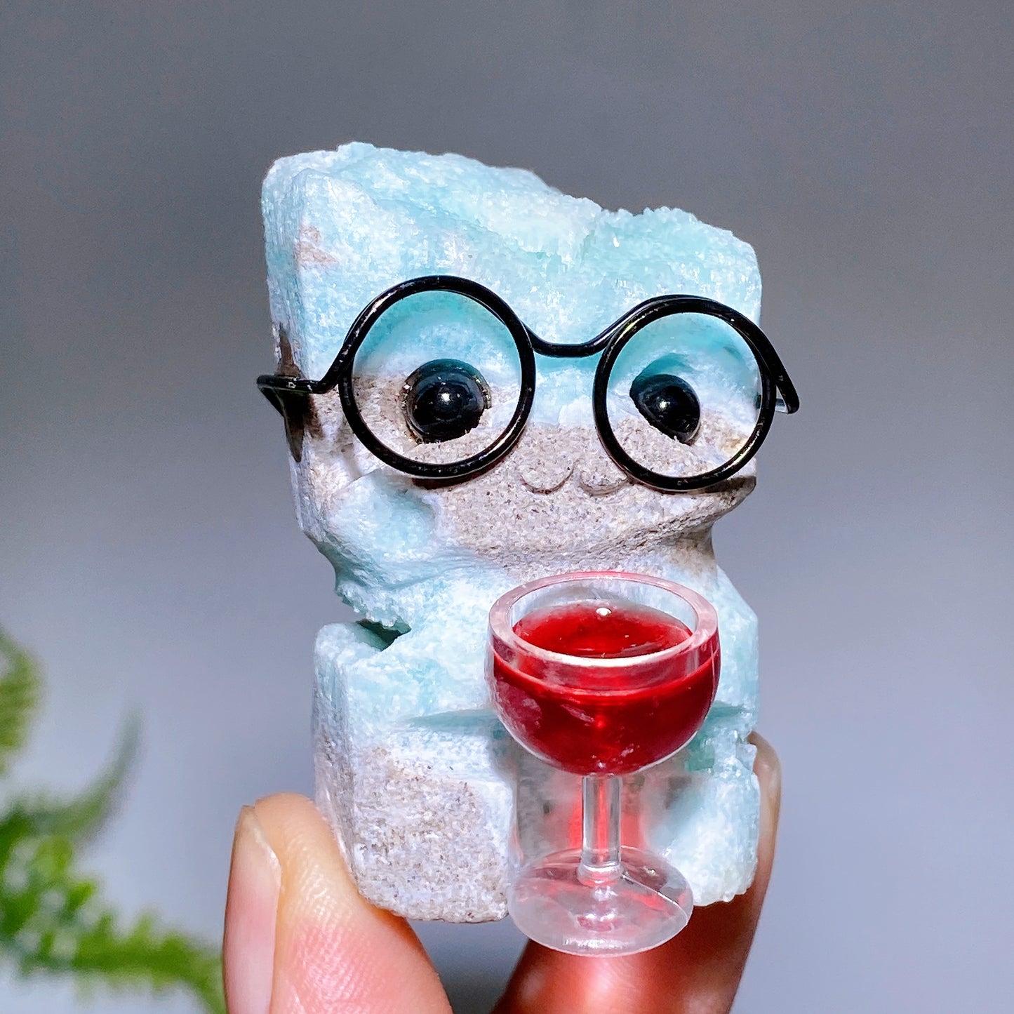 1.6"-1.9" Natural Hemimorphite Child Carving Crystal Healing Bulk Wholesale