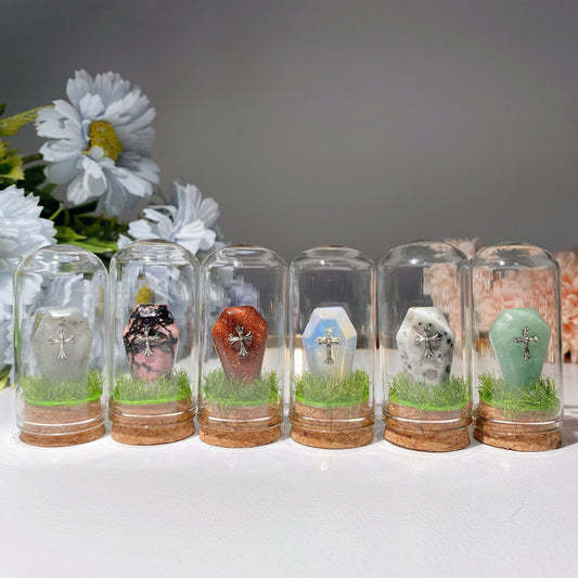 2.6" Mixed Crystal Coffine Tombstone Free Form Crystal Healing Bulk Wholesale