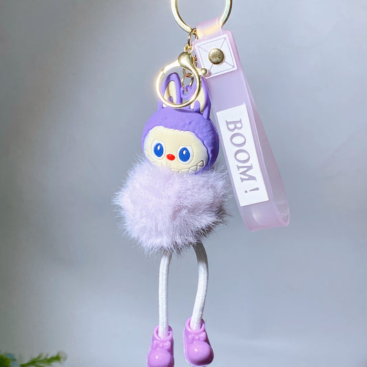 Resin Plush Labubu Key Chain Crystal Healing Bulk Wholesale