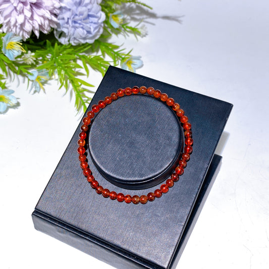 4mm Garnet Bracelet Crystal Healing Bulk Wholesale