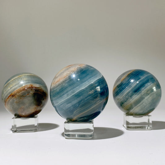 45-50mm Blue Onyx Sphere Crystal Healing Bulk Wholesale