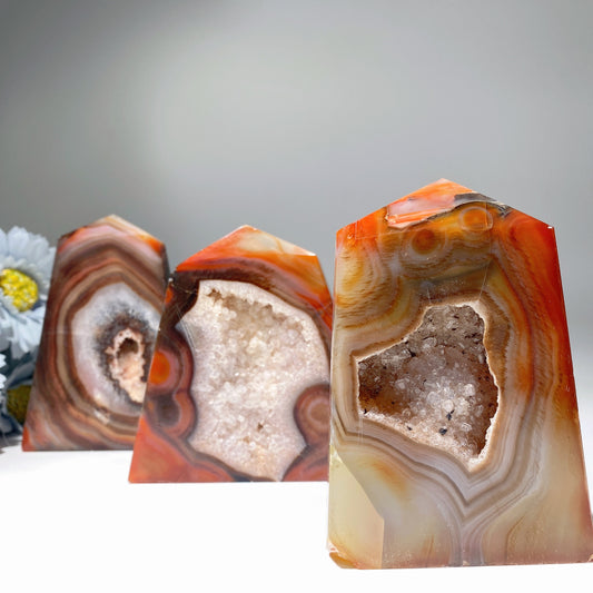 2.5"-4.0" Druzy Agate Free Form Crystal Healing Bulk Wholesale