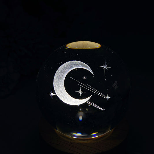 6cm Inner Carvings Crystal Glass Sphere Crystal Healing Bulk Wholesale