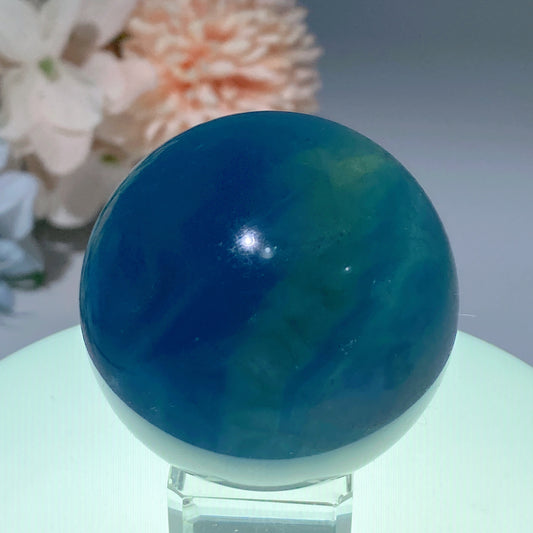 1.5"-2.0" Blue Fluorite Sphere Crystal Healing Bulk Wholesale