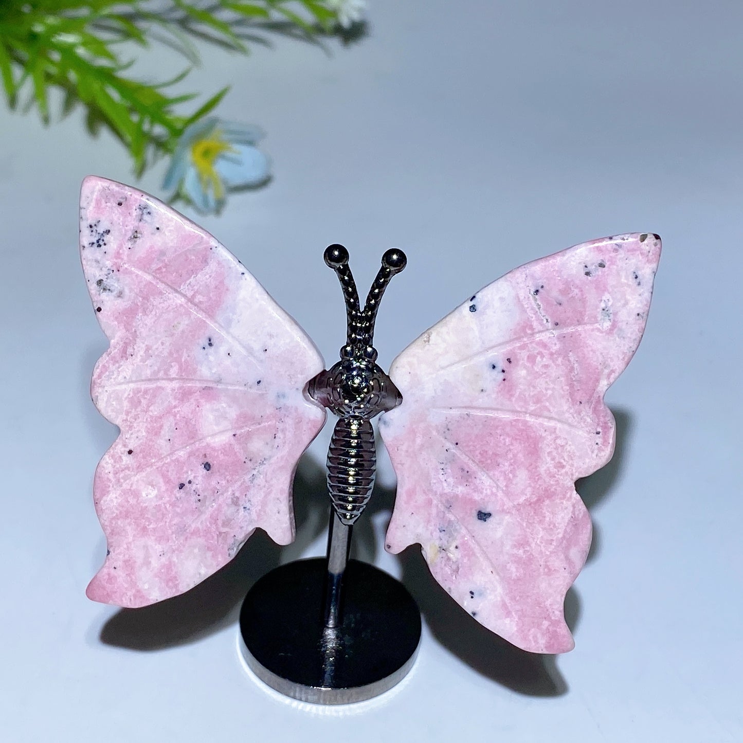 Crystal Butterfly with Fixed Metal Stand Crystal Healing Bulk Wholesale