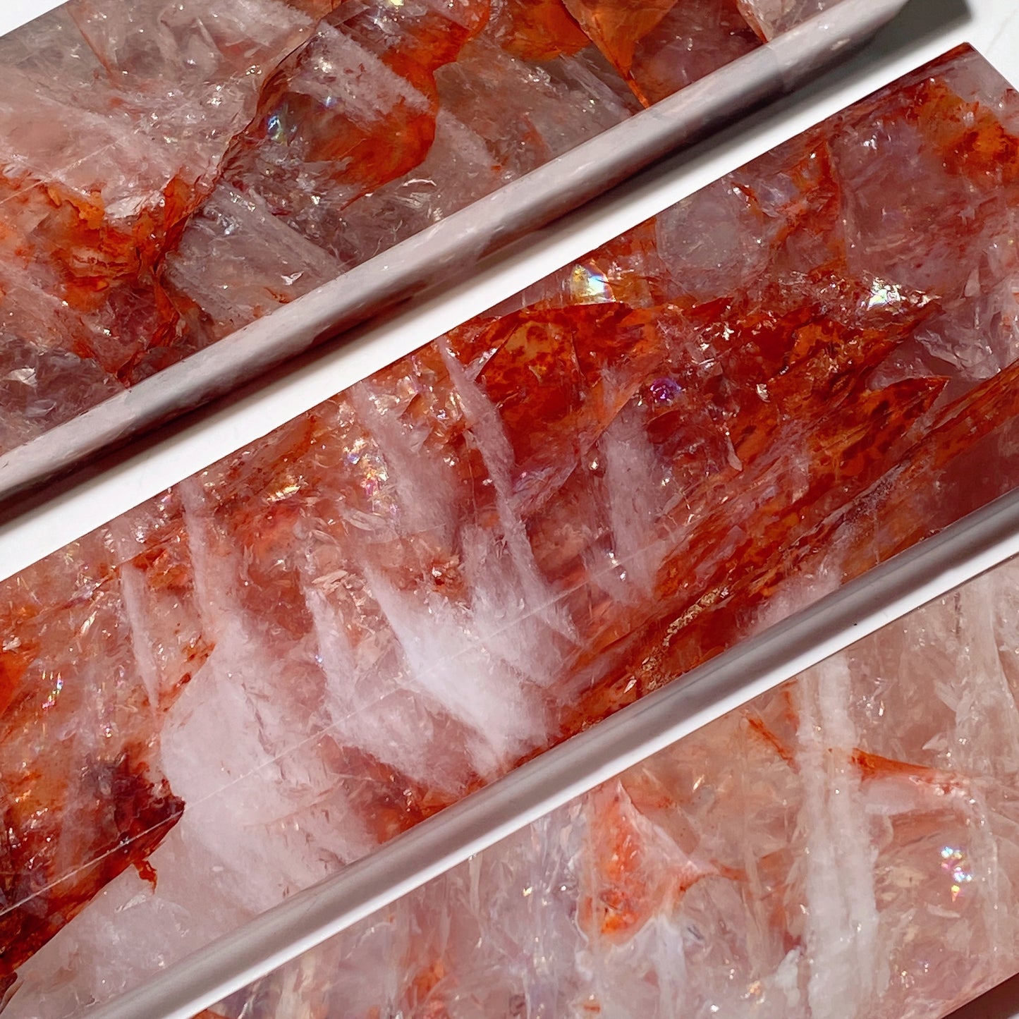 15-30cm Rainbow Flash Fire Quartz Tower Crystal Healing Bulk Wholesale