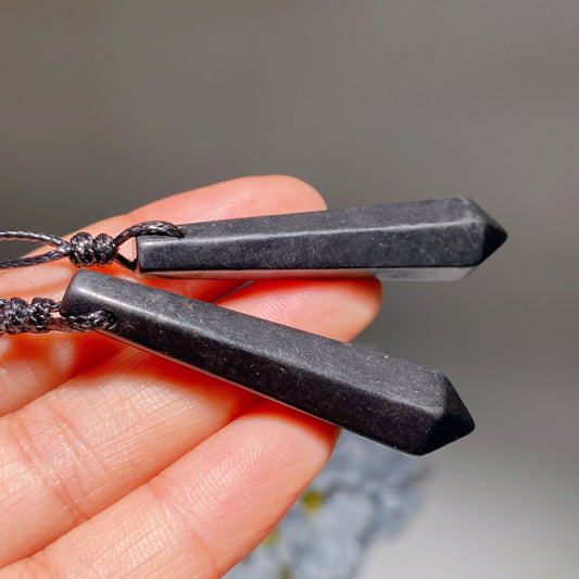 Schungite Round Cross Shape Necklace Crystal Healing Bulk Wholesale