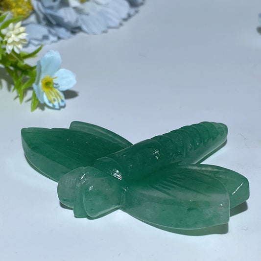 3.2" Mixed Crystal Dragonfly Carvings Crystal Healing Bulk Wholesale