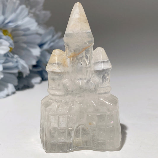 2.6" Mixed Crystal Castle Carvings Crystal Healing Bulk Wholesale