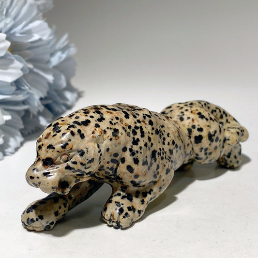 4.6" Mixed Crystal Leopard Carvings Crystal Healing Bulk Wholesale