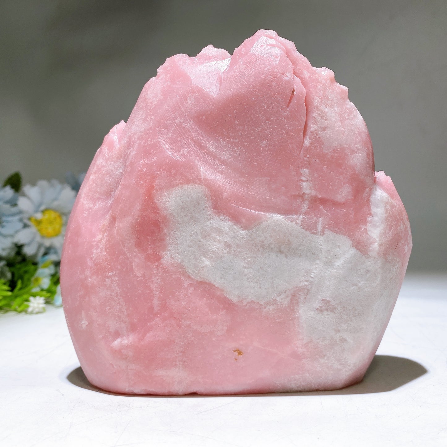 Unique Pink Opal Landscape Scenery Carving Crystal Healing Bulk Wholesale
