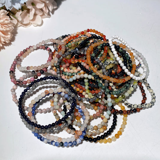 4mm Mixed Crystal Bracelet Crystal Healing Bulk Wholesale