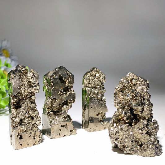 2.0"-3.0" Pyrite Points Crystal Healing Bulk Wholesale