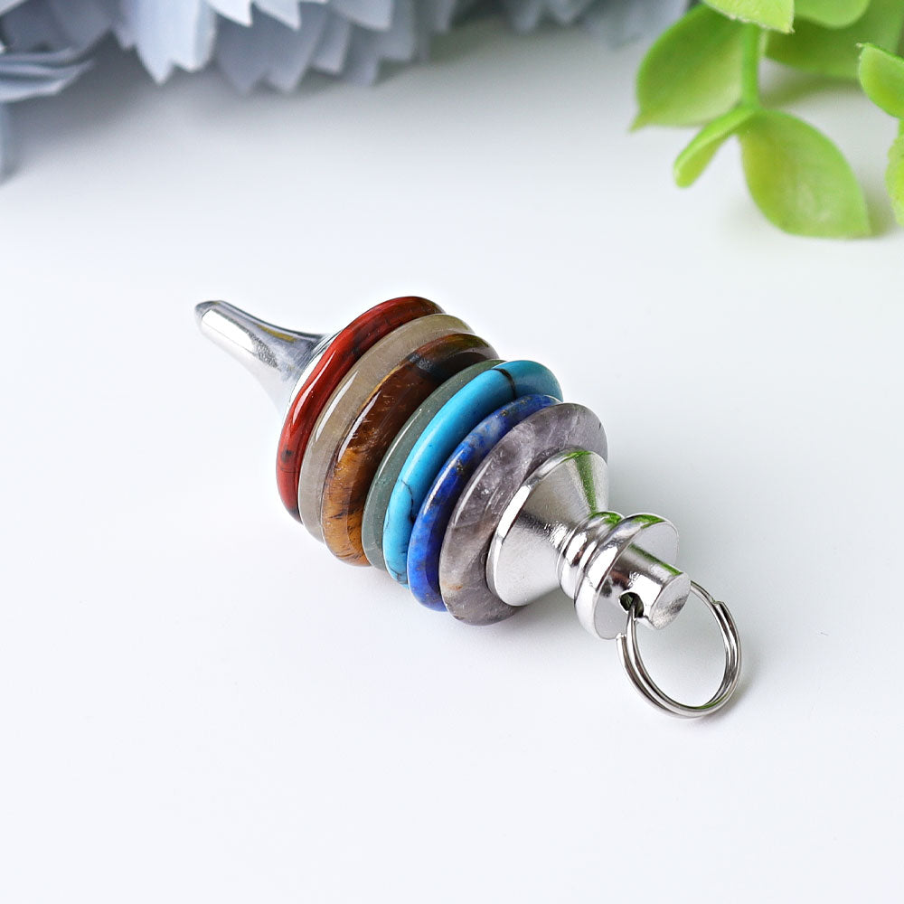 1.7" Chakra Crystal Pendulum