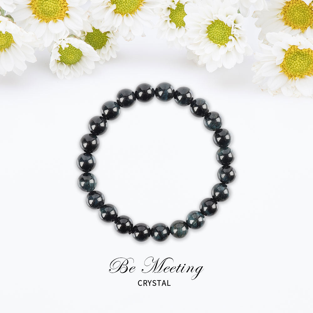 8mm Blue Tiger Eye Bracelet