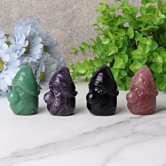 2.2" Gnomes Crystal Carvings