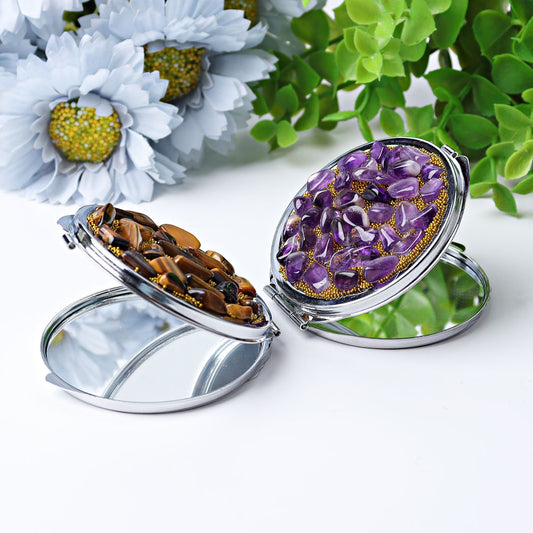 Mirror with Crystal Decoration Free Form