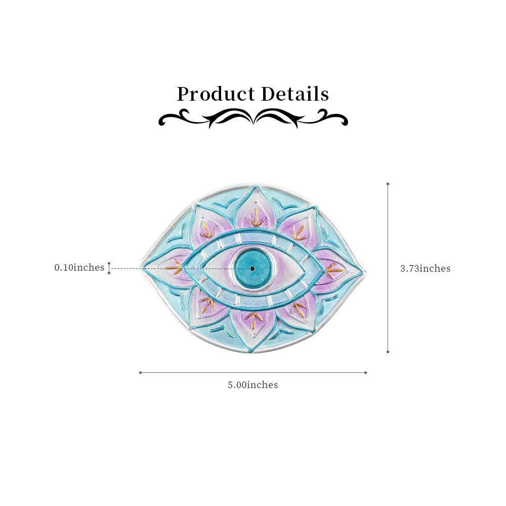 Resin Eye Shape Plate Incense Holder