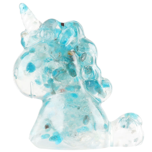 Blue Apatite Resin Unicorn
