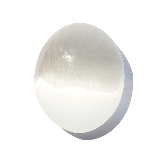 Selenite Palm Stone