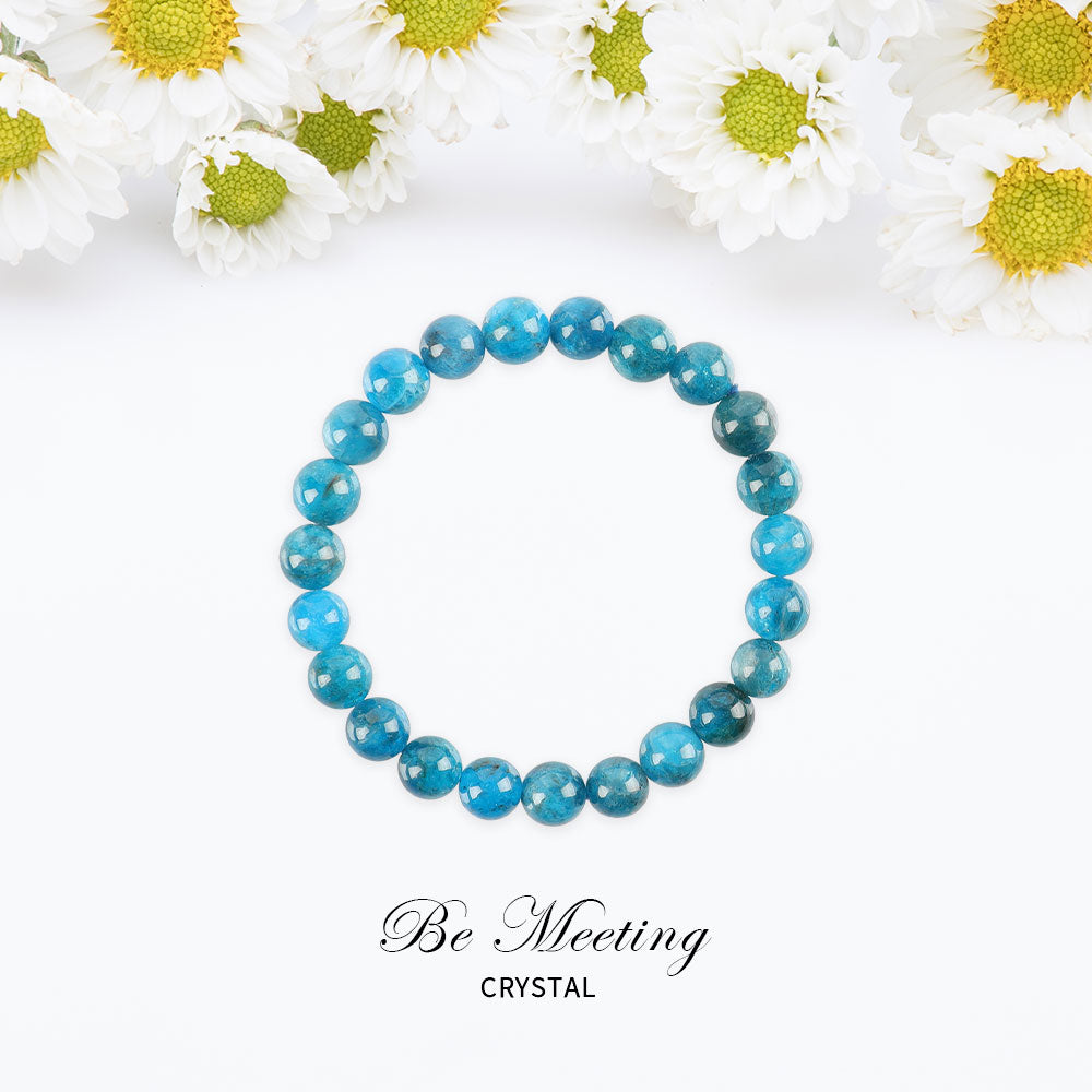 8mm Blue Apatite Bracelet