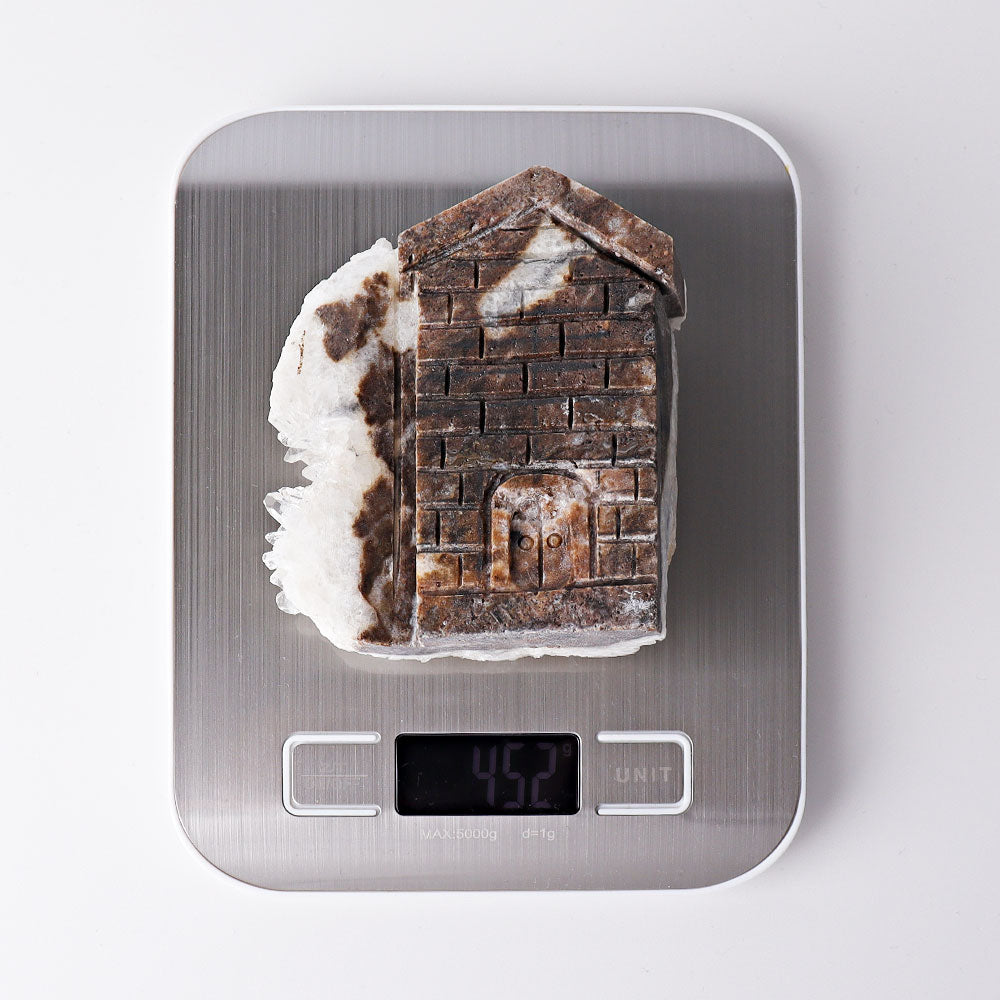 2.3"-4.5" Clear Quartz Cluster House Free Form for Christmas