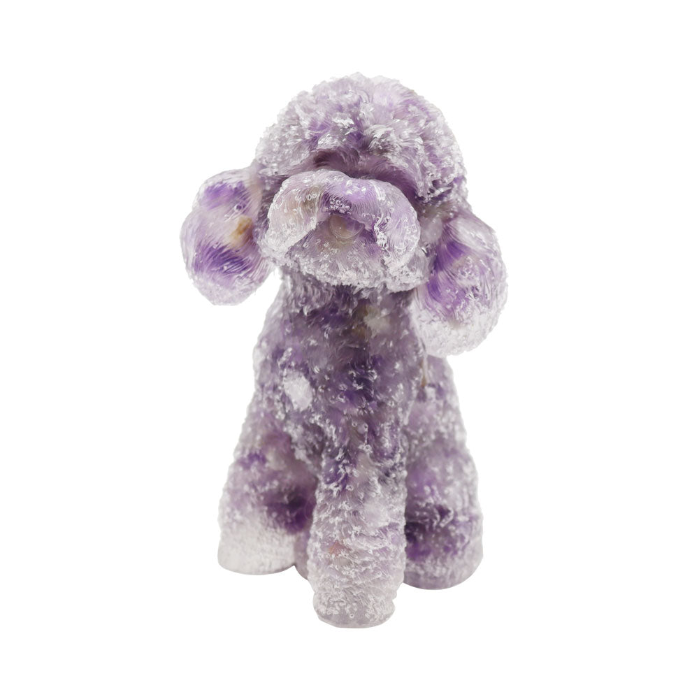 Toy Poodle Resin Decoration