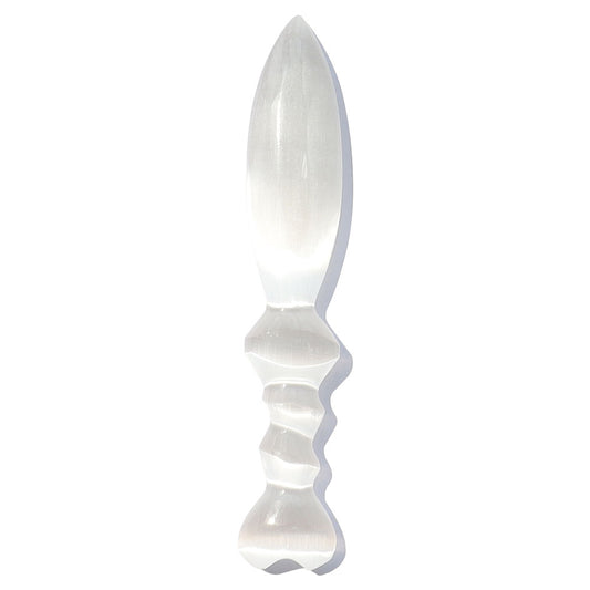 Selenite Stone Dagger Shaped Healing Stones White