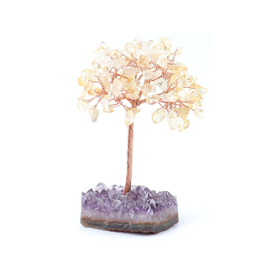 Crystal Tree with Amethyst Cluster Base