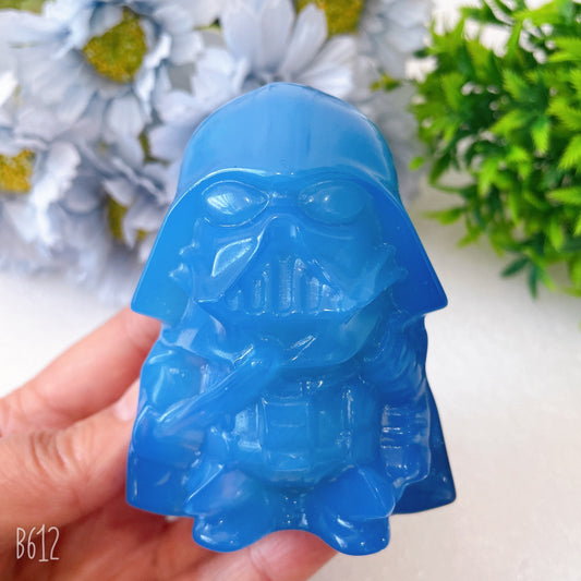 3.2" Opalite Darth Vader Crystal Carvings