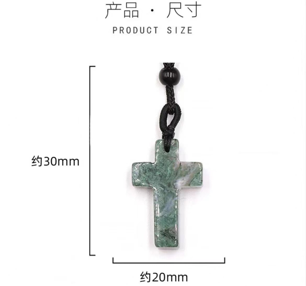 30mm Mixed Crystal Cross Pendant Crystal Healing Bulk Wholesale