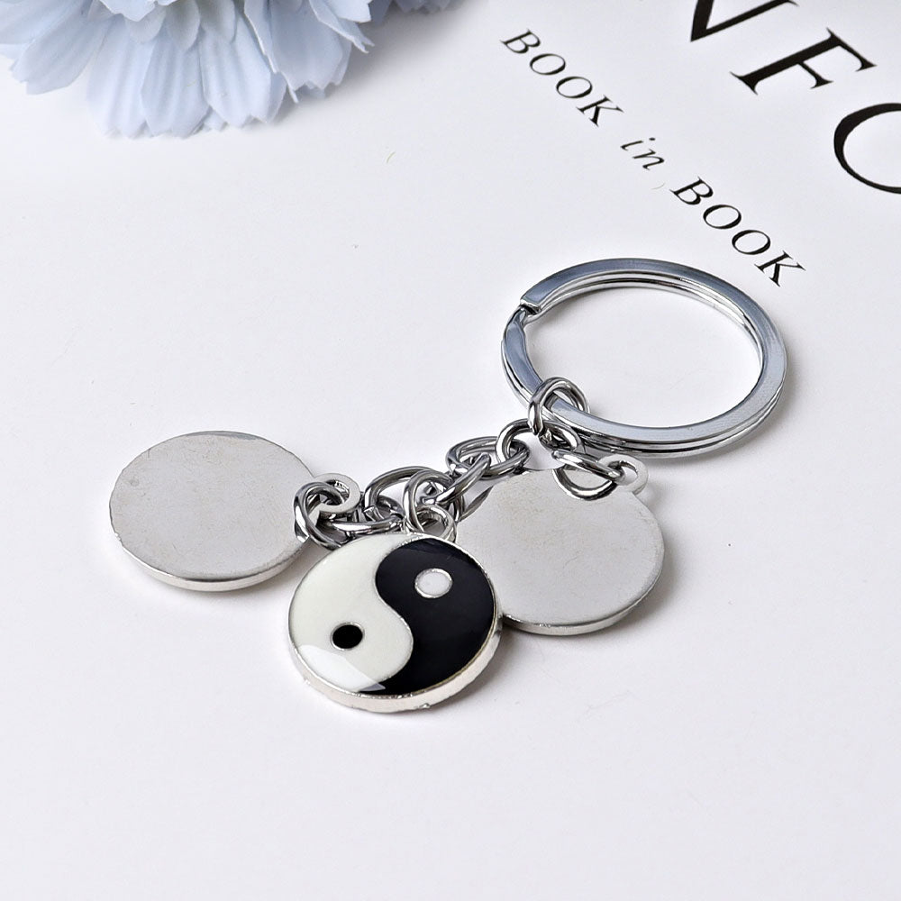 Three Yin Yang Tai Chi Key Chain for DIY