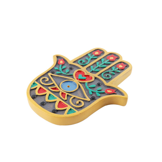 Resin Colorful Buddha Hand Plate Incense Holder