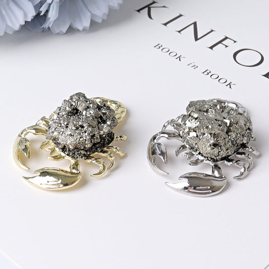 2.2" Pyrite Scorpion Design Mini Free Form