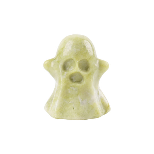 2" Hand Carved Serpentine Ghost for Halloween Decoration