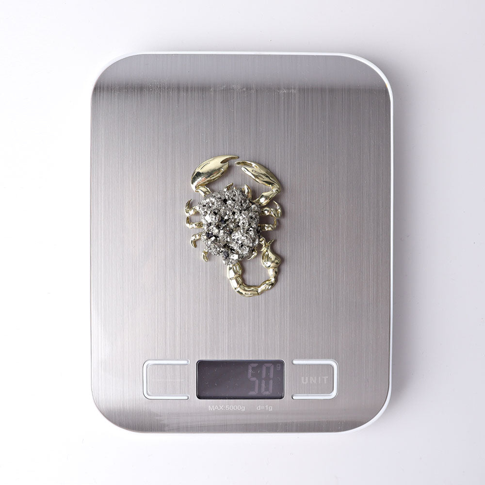 2.2" Pyrite Scorpion Design Mini Free Form