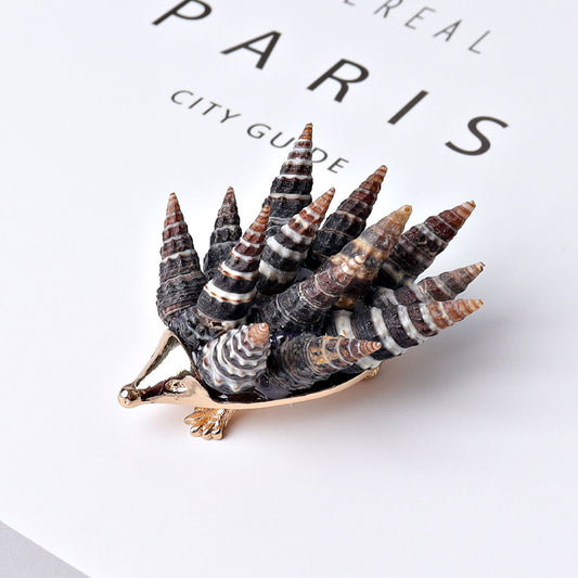 2.2" Shell Hedgehog Craft Free Form