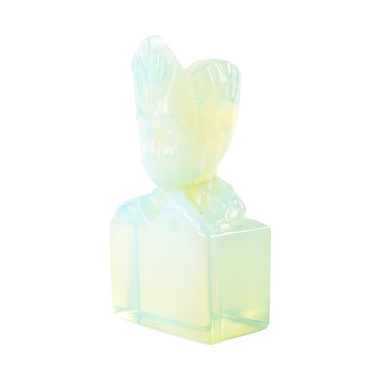 Opalite Crystal Carving Groot Free Form