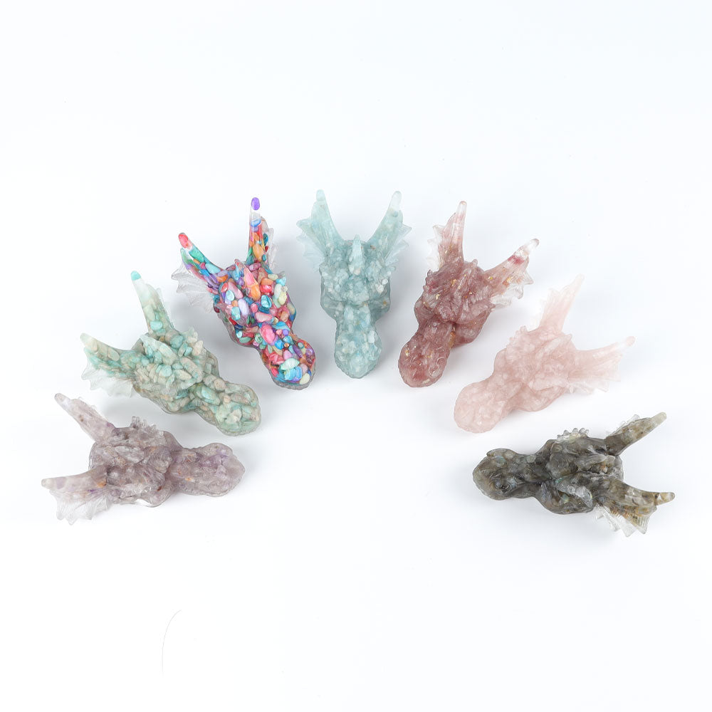 Resin Dragon Head Carvings