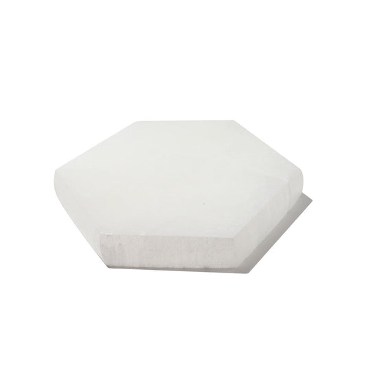 Hexagon Selenite Slab Crystal Charging Plate