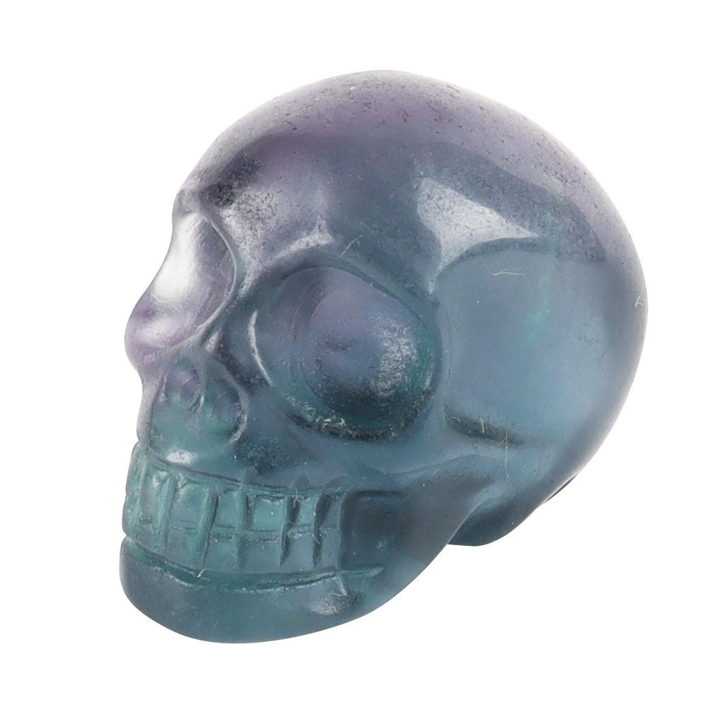 Crystal Skull Figurine Carving Home Decor for Halloween