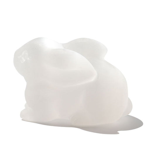Selenite Rabbit Crystal Carvings