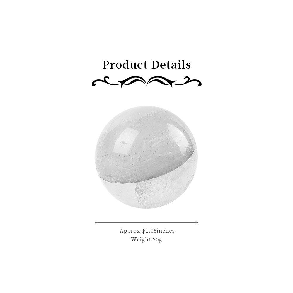 Fire Quartz Crystal Sphere 1"