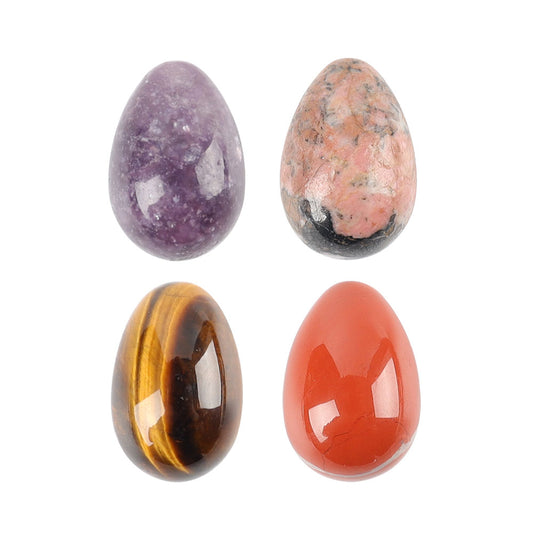 Mini Egg Shape Crystal Palm Stone